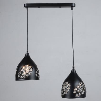 Подвес N5376/2HT BK черный 2х40W E27 d490 h800, QH22